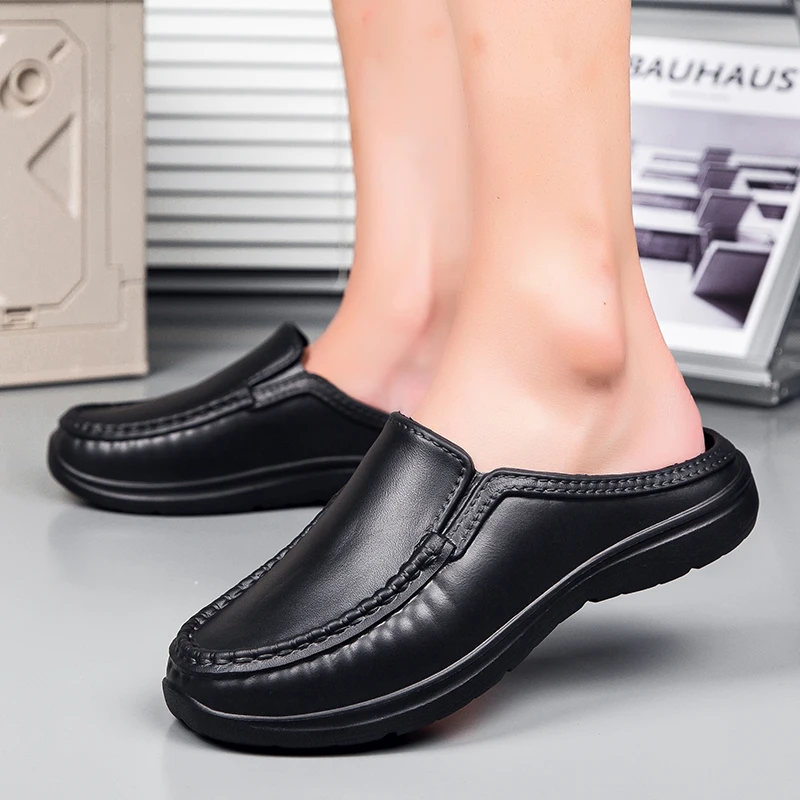 Chef Shoes Four Seasons new plus Size Men\'s Anti slip and Oil Resistant Chef Work Shoes Fashion Casual Business driving EVA Shoe