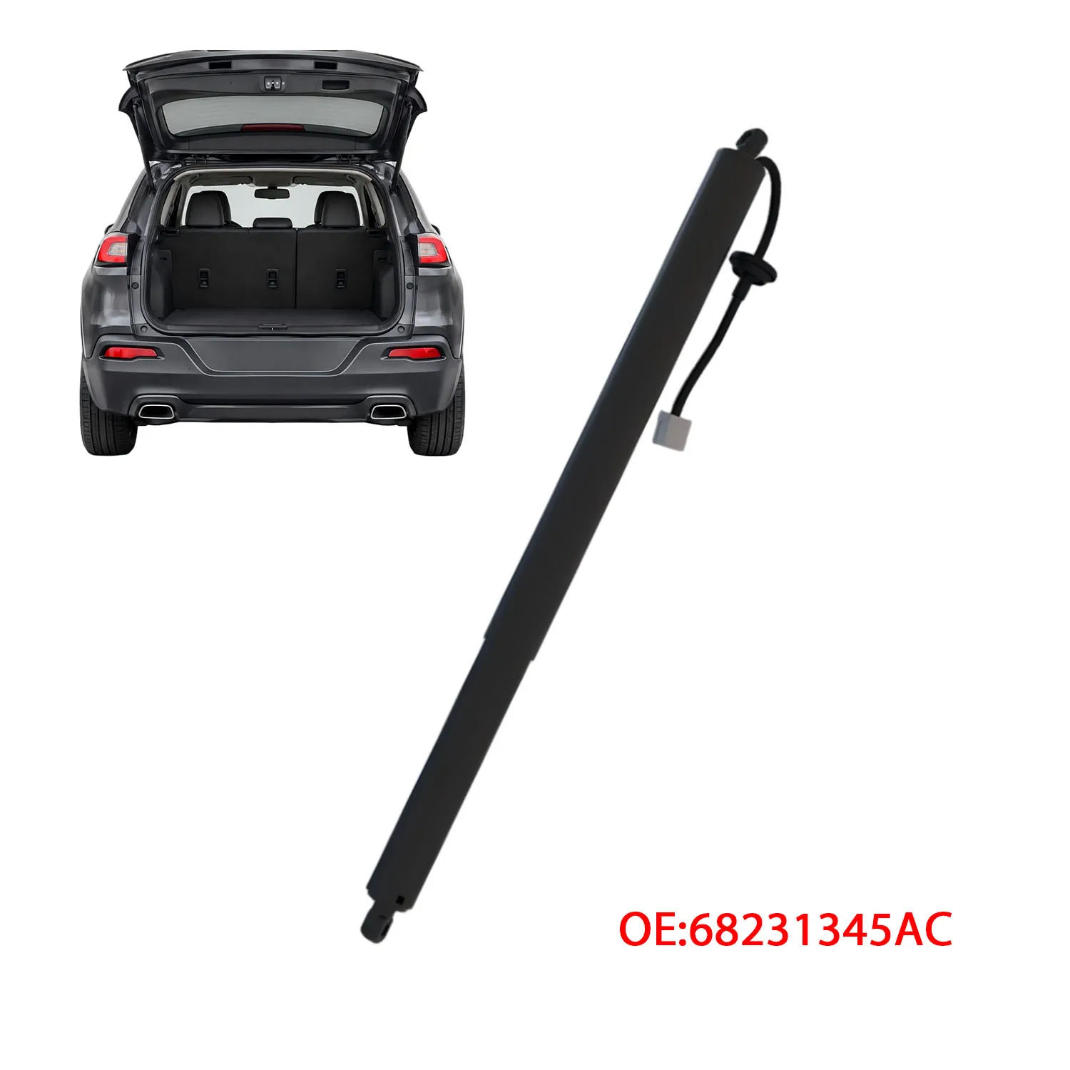 1PC 68231345AC Electric Tailgate Gas Support Strut Left Side for 2015-2019 Jeep Cherokee Rear Trunk Lid
