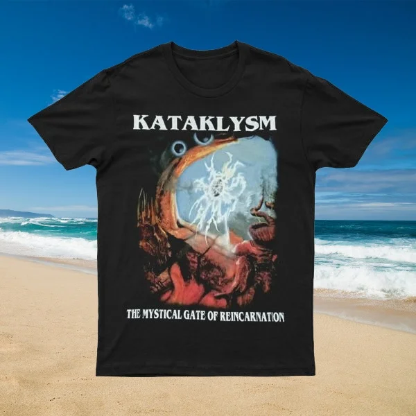 

2025 New Style THE MYSTICAL GATE OF REINCARNATION Printed Unisex Street Fashion Trendy Short Sleeve with Pure Cotton Round Neck
