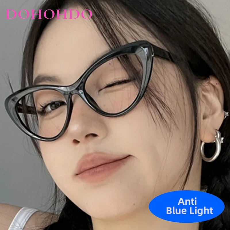 

Retro Sexy Personality Cat Eye Computer Rerading Optical Glasses For Women Men Brand Designer Anti-Blue Light Spectacle Lentes
