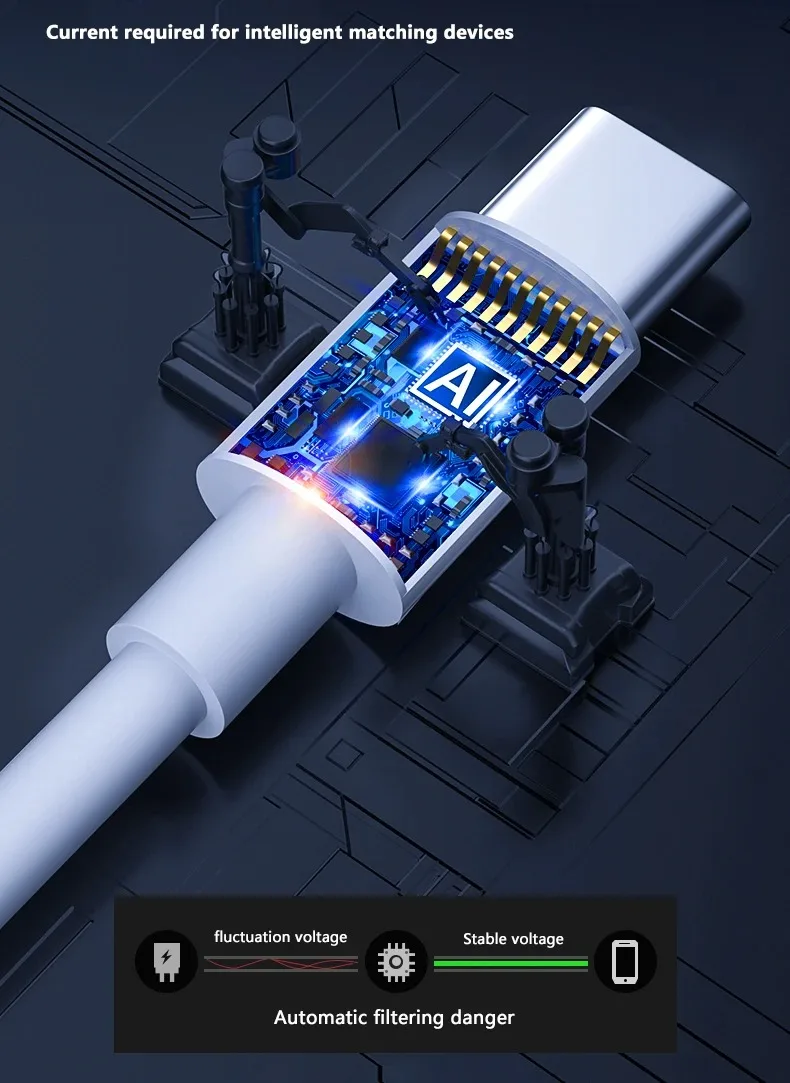 NNBILI 3-4Pcs 100W USB Typ C Zu USB C Kabel USB-C PD Schnelle Lade Schnelle ladegerät Draht Kabel Für Samsung Xiaomi Typ-C USBC Kabel – Detail 8