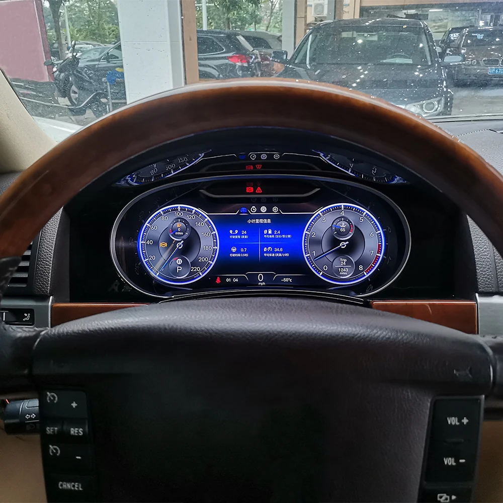 

LCD Speedometer Car Dashboard For Volkswagen Touareg 2003-2010 Digital Cluster Virtual Cockpit Instrument Display Panel GPS