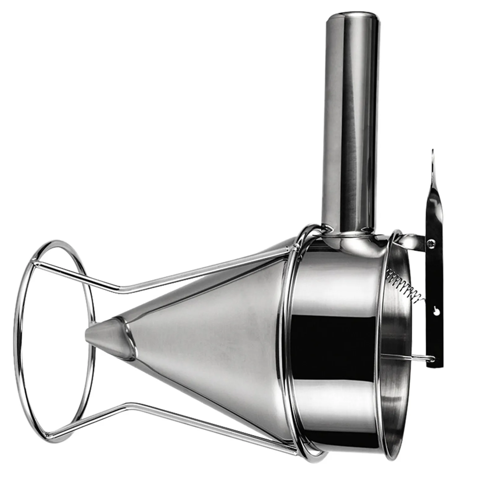 Octopus Ball Piston Funnel Silver Stainless Steel Kitchen Sushi DIY Baking Tools Dispenser for Pancakes Crepes Muffins