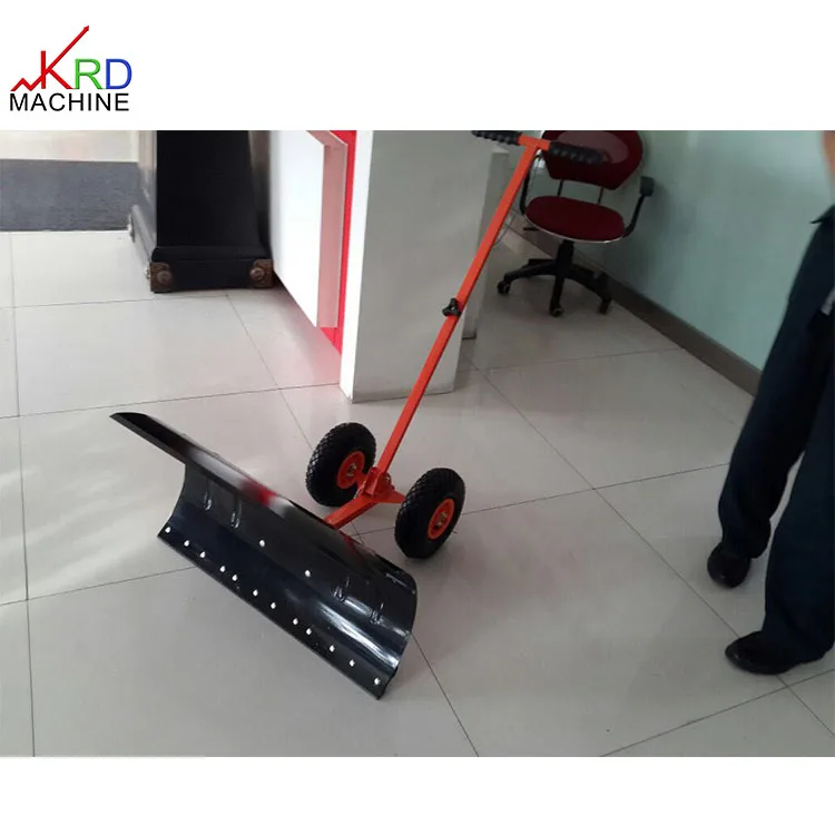 Pala da neve con ruote addensate Piccola macchina portatile per la pulizia della neve a spinta manuale Pala da neve per esterni ad alta efficienza