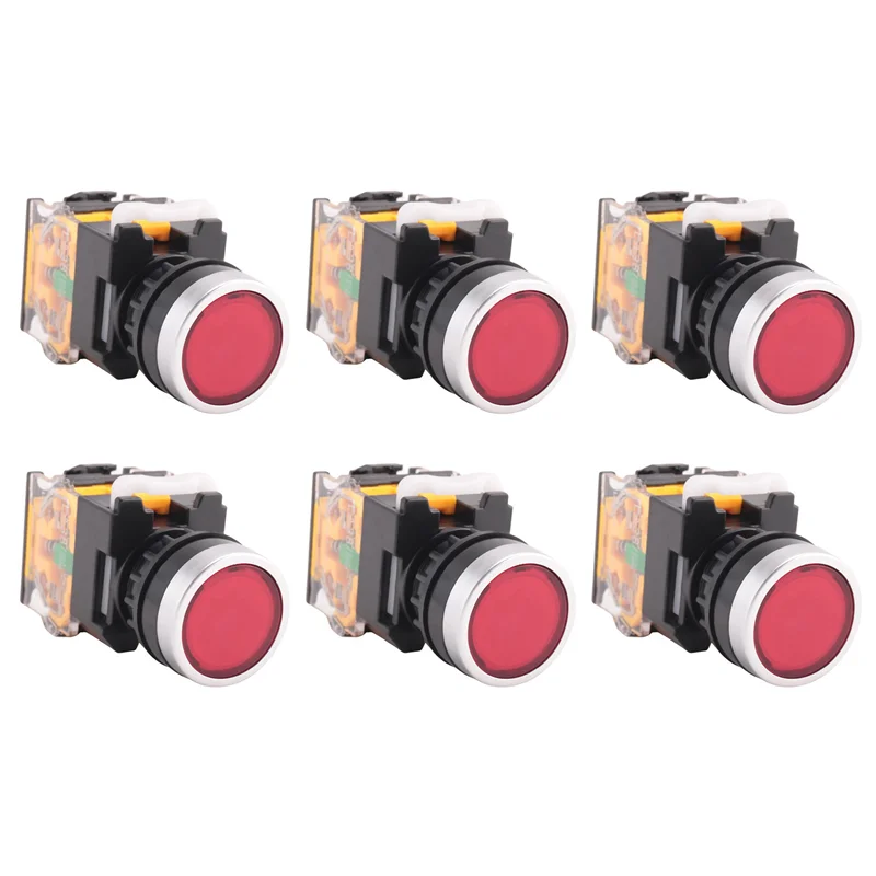 

ABSE-6X LA38-11/203 Кнопочный мгновенный сверхмощный переключатель питания Красный