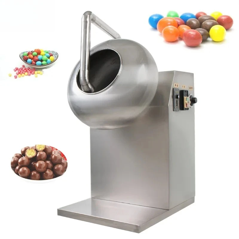 Electric Automatic Stainless Steel Polishing Machine Chocolate Sugar Coating Maker Candy Coater