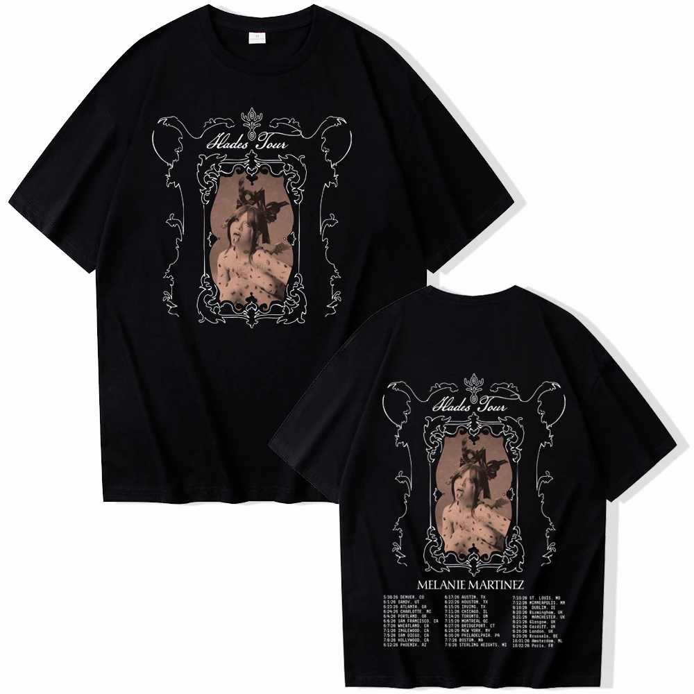 Melanie-Martinez Hades Tour T-shirt Man Woman Harajuku Short Sleeve O-neck Casual Shirt