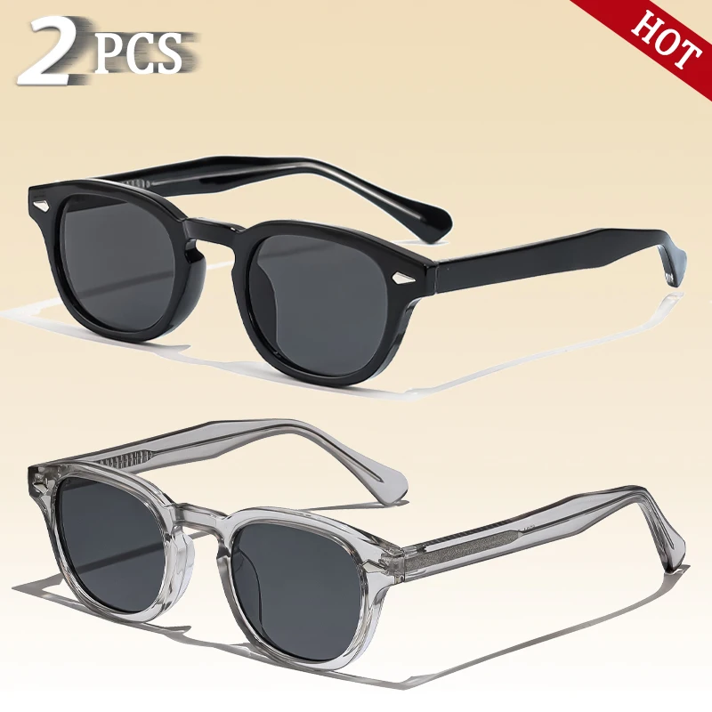 CATERSIDE Retro Kleine Runde Sonnenbrille für Herren Punk Propionat Luxusmarken-Design Sonnenbrillen für Damen Business Party Eyewear UV400 – Detail 17