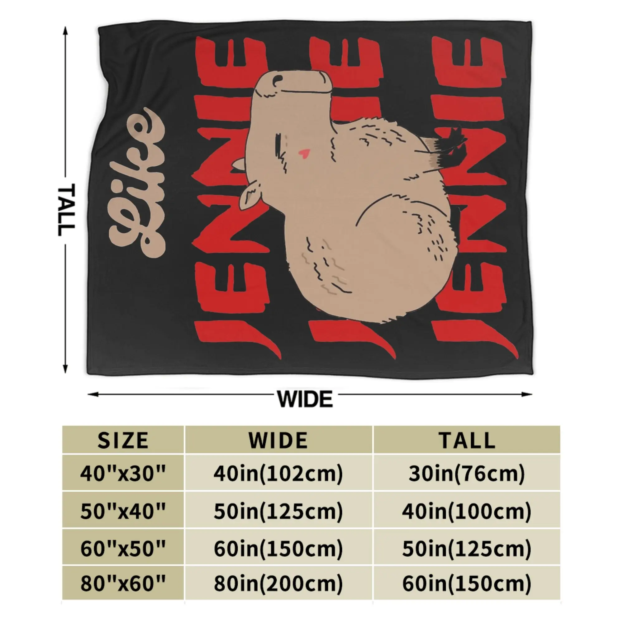 مثل جيني كابيبارا البطانيات الفانيلا الديكور المحمولة فائقة النعومة رمي بطانية ل يلقي أريكة مكتب الفراش #5