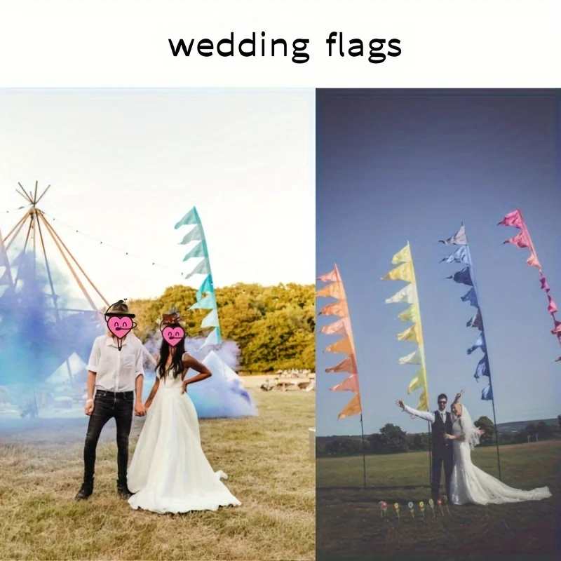 

1pc triangle design Bali Polyester Flag(without flagpole) , single-sided, Suitable for music festival Concert flag, wedding flag