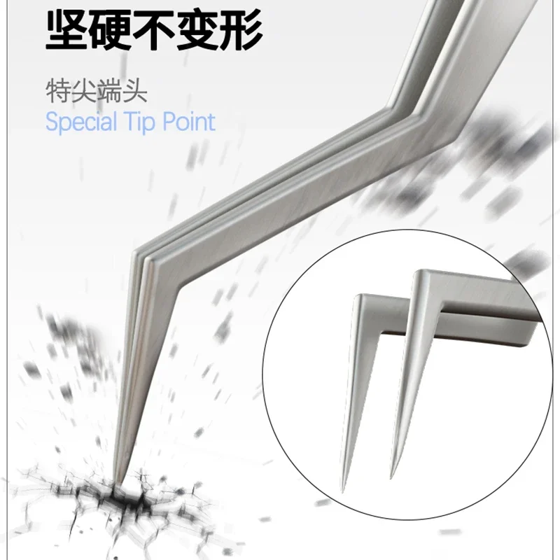 Aço inoxidável Eletrônico Pinças De Solda, Ferramentas De Solda BGA, Pinças Fly Wire, PCB, SMD, Chip IC, CPU