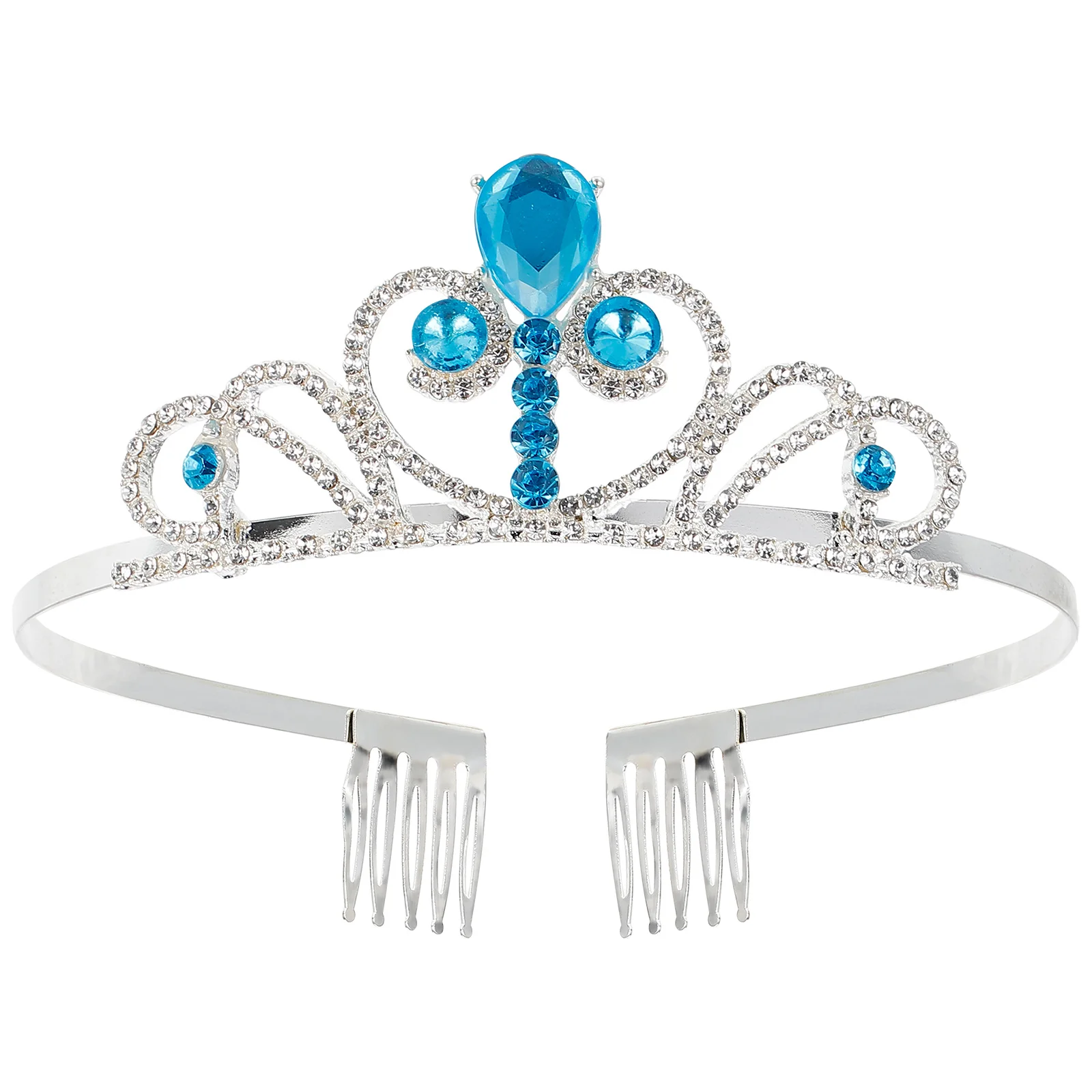 1 قطع الاطفال تاج حساسة كريستال عيد ميلاد غطاء الرأس صور الدعائم حزب الشعر الديكور أنيقة تيارا الاطفال تاج #3