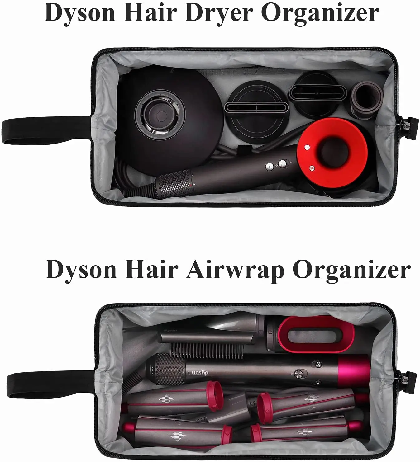 Travel Portable Storage Bag for Dyson Hair Dryer/Dyson Airwrap Styler/Dyson Straightener Anti-Scratch Protection Organizer Bag