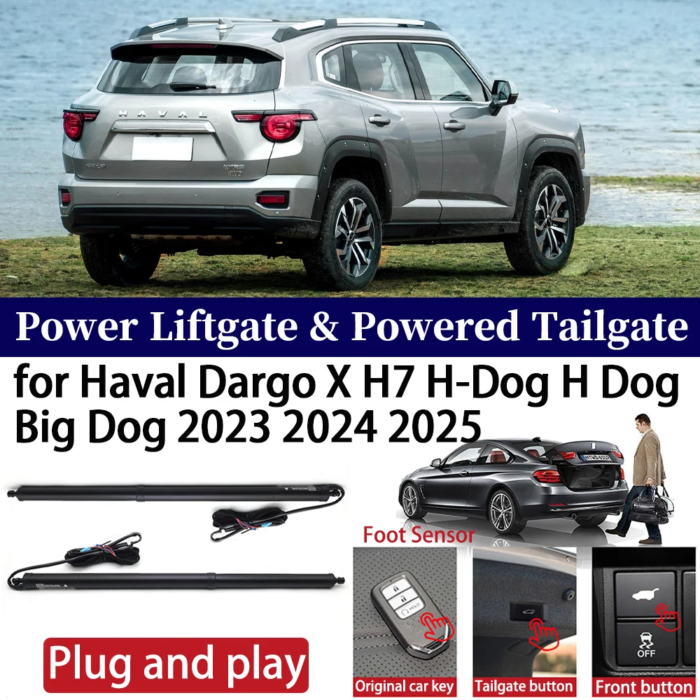 

ZhuCamX for Haval Dargo X H7 H-Dog H Dog Big Dog 2023 2024 2025 Car Power Liftgate Automatic One-Click Powered Tailgate Strut