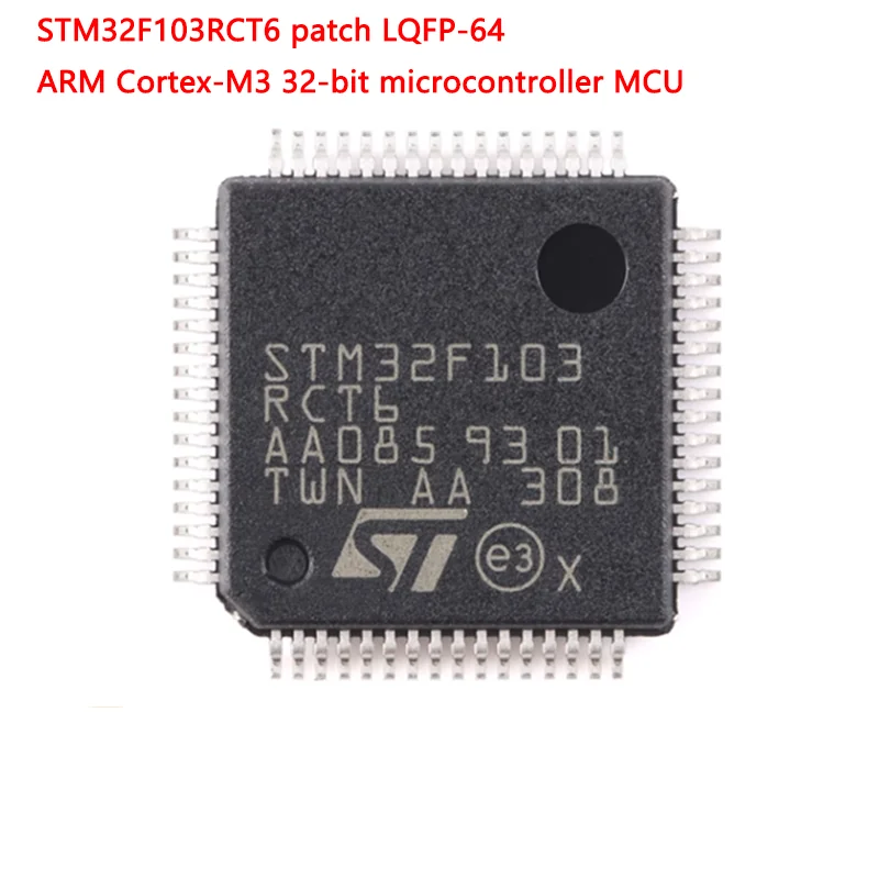 5PCS STM32F103RCT6 32F103RCT6 ARM Cortex-M3 32-bit Microcontroller MCU Package LQFP-64