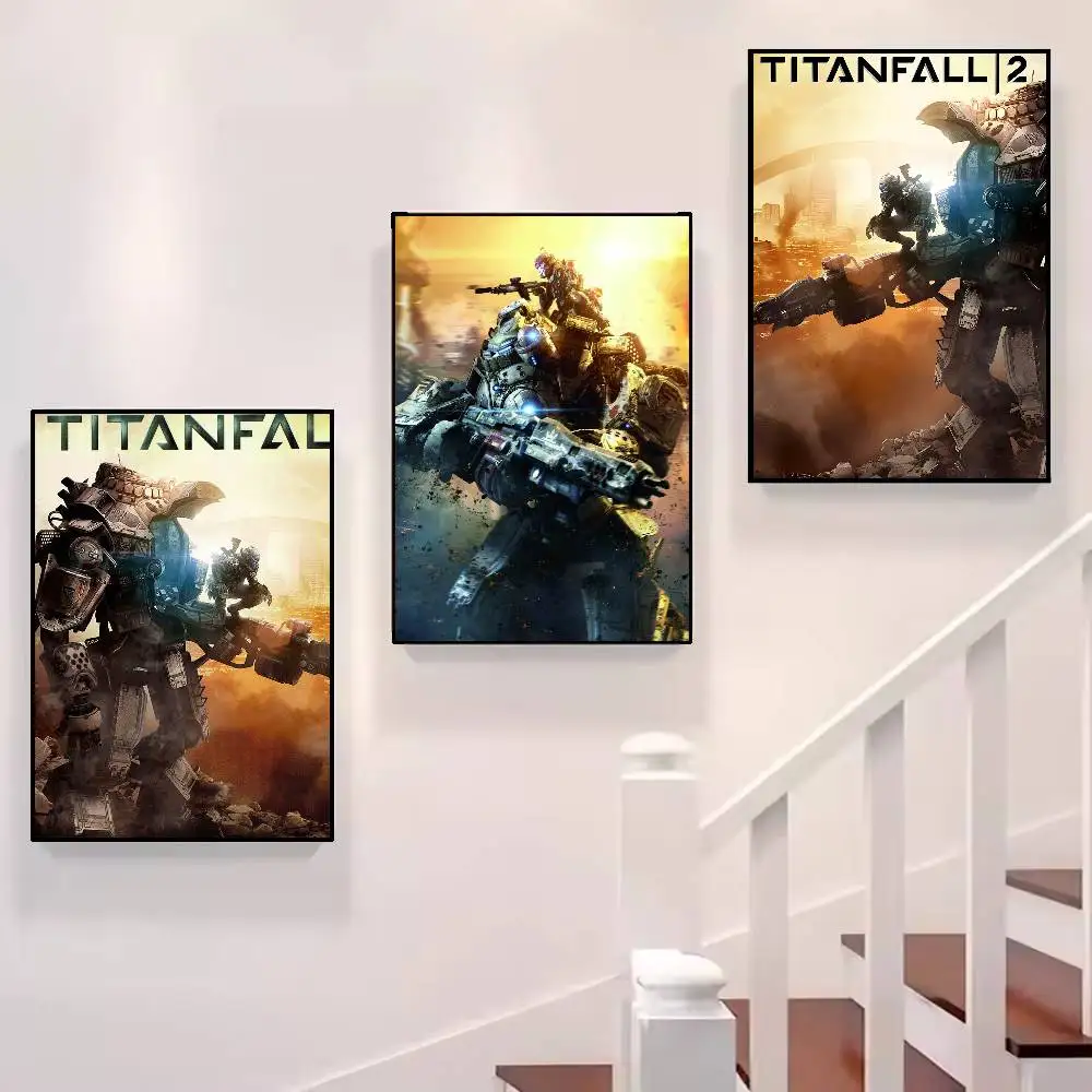 Poster High Quality Print Waterproof Wall Art Sticker For Bar Living Room Decor Gift Hot Game T-Titanfall