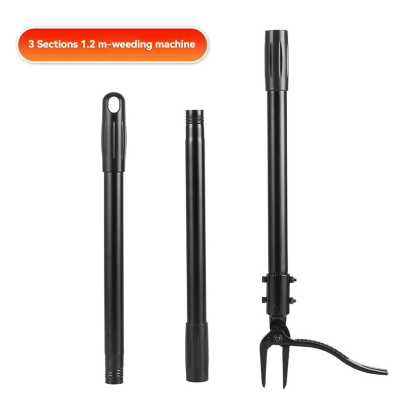 1.6M Weed Puller Tool With Extended Handle Detachable  4 Claw Weeder Tool Effortless Weeding For Various Terrains