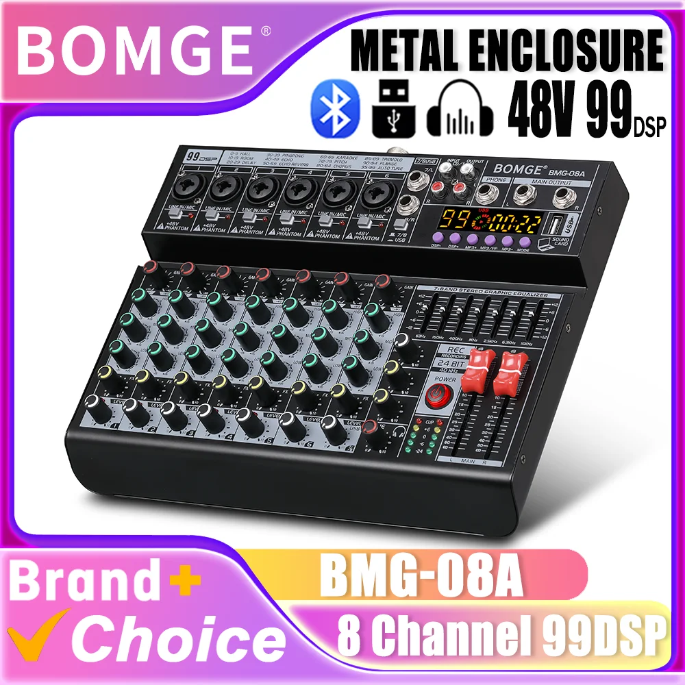 8 Channel Mixing Co…