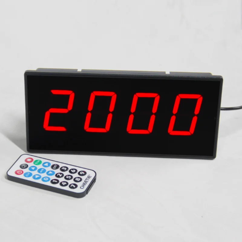 

CHEETIE CP01 Digital LED Electronic Day Hour Counter Board with 5-Level Brightness Timer Safety Production Scoreboard