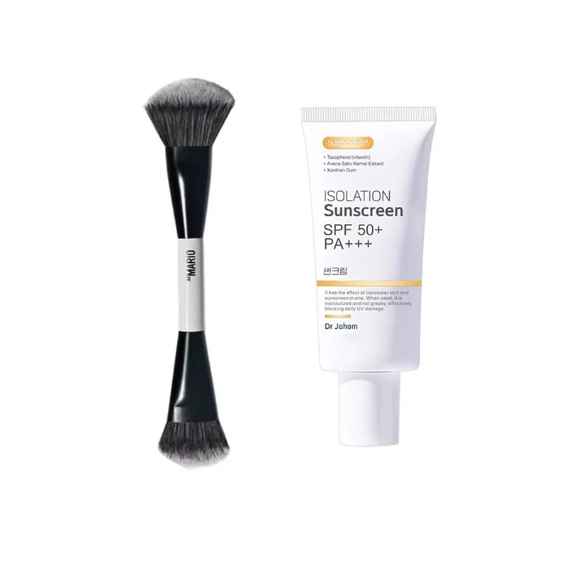 F4 Makeup Brush and Korean SPF50+ Facial UV Protection Emulsion Body Sunscreen Cream Anti-Aging Oil-control