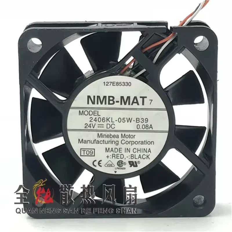 Authentic 2406KL-05W-B39 24V 0.08A 6CM 60 * 60 * 15MM 3-wire Yaskawa servo frequency converter Cooling fan