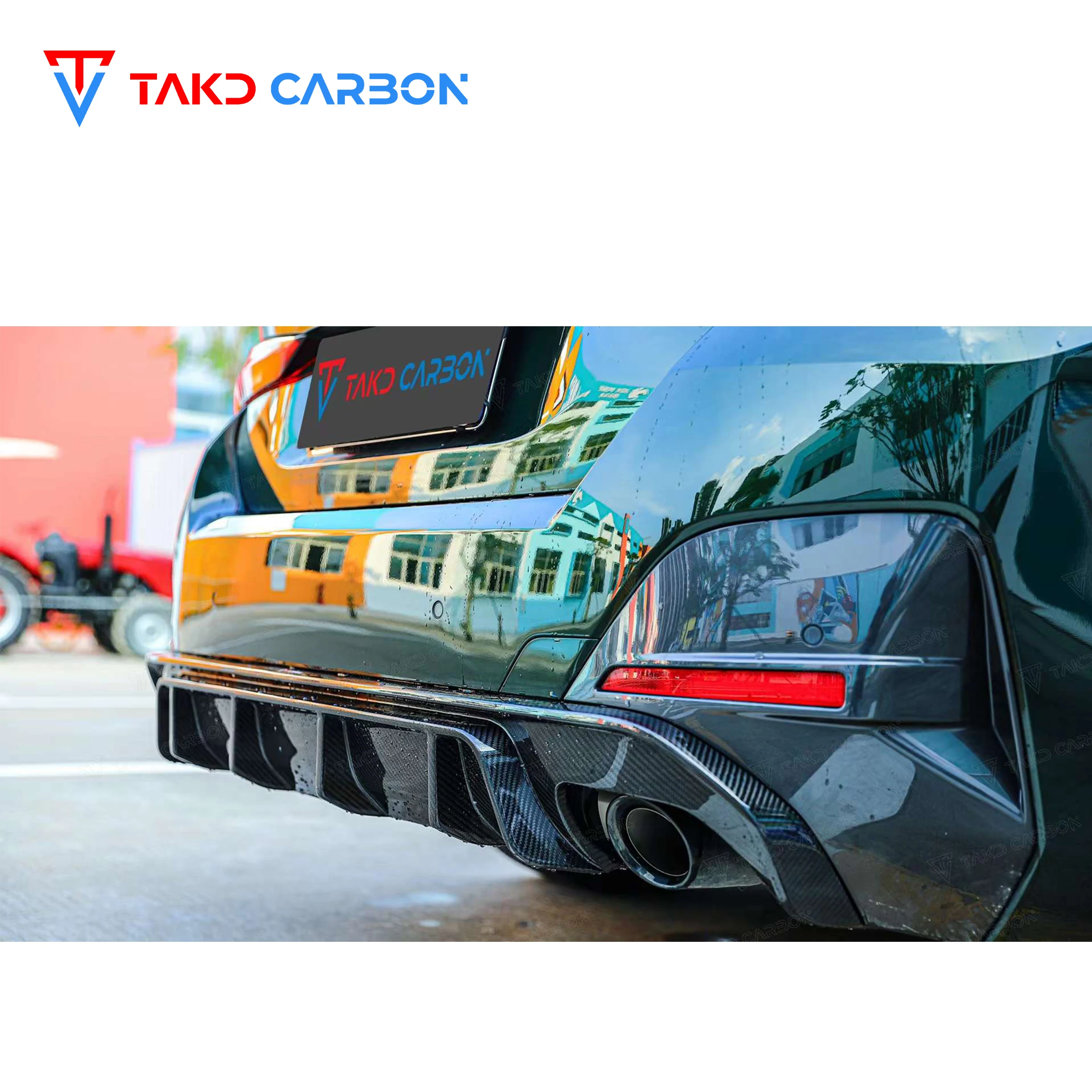 

100% Dry Carbon Fiber Material Rear Bumper Diffuser Lip Without LED for bmws 4 Series 2021+ G26 420i 430i 435i