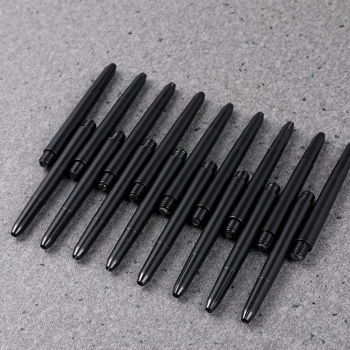

100Pcs Shafts Plastic Medium Length 2Ba Thread Replacement Black High Quality Front Loaded Balance Throwing Accessories