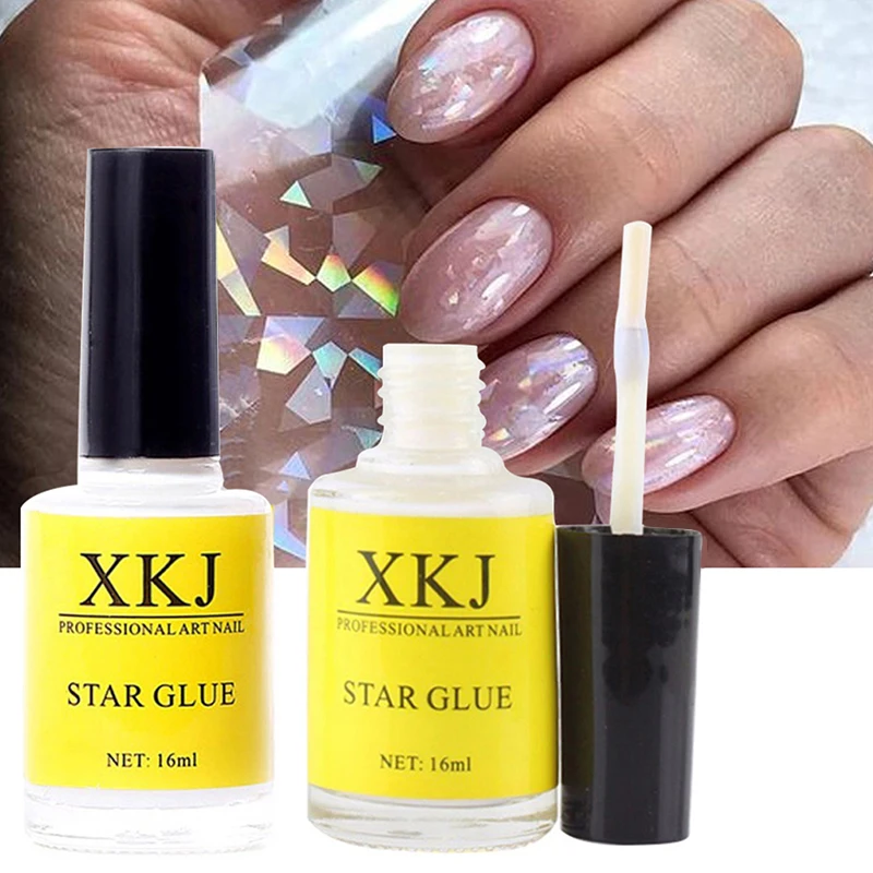 16ml Nagel Kleber Für Transfer Folien Tipps Starry Papier Aufkleber Adhesive Gel Lack DIY Nail art Design Folie Kleber maniküre Werkzeuge 1 PC