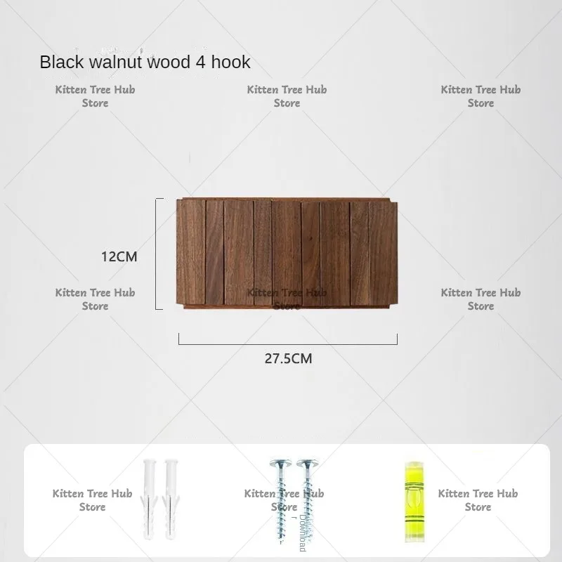 Walnut Wall Coat Rack Hook Nordic Clothes Racks Piano Keys Coat Shelves Dress Hanger Room Furniture for Home Dressing Rooms