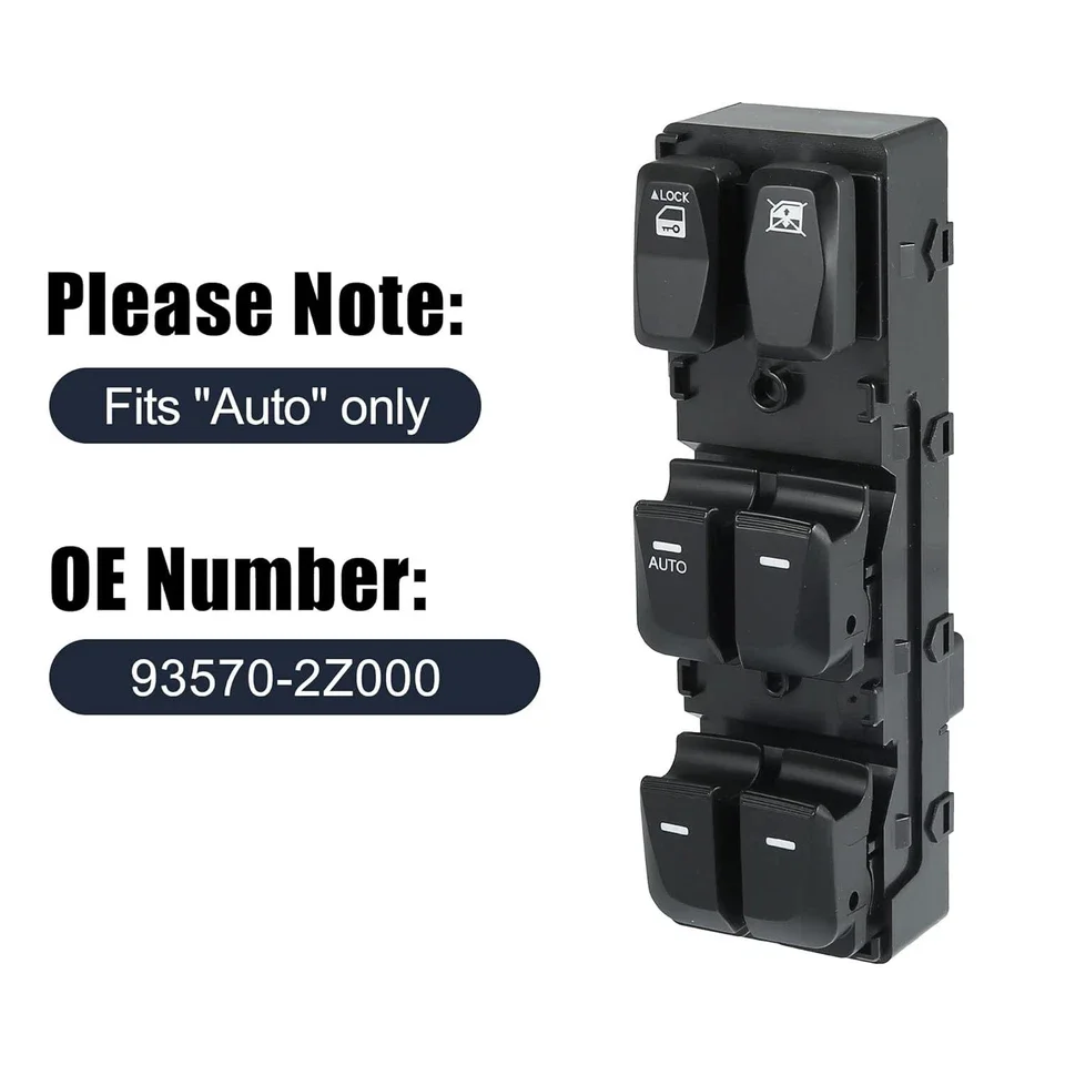 

Автомобильная корона, кнопка управления стеклоподъемником автомобиля, переключатель управления стеклоподъемником для HYUNDAI IX35 09-15 OEM 93570-2Z000 935702Z000