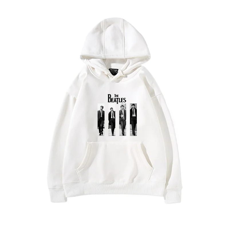 The Beatles band hoodies girls hooded hoodies band tops casual loose street style tops women's tops fashion sweater