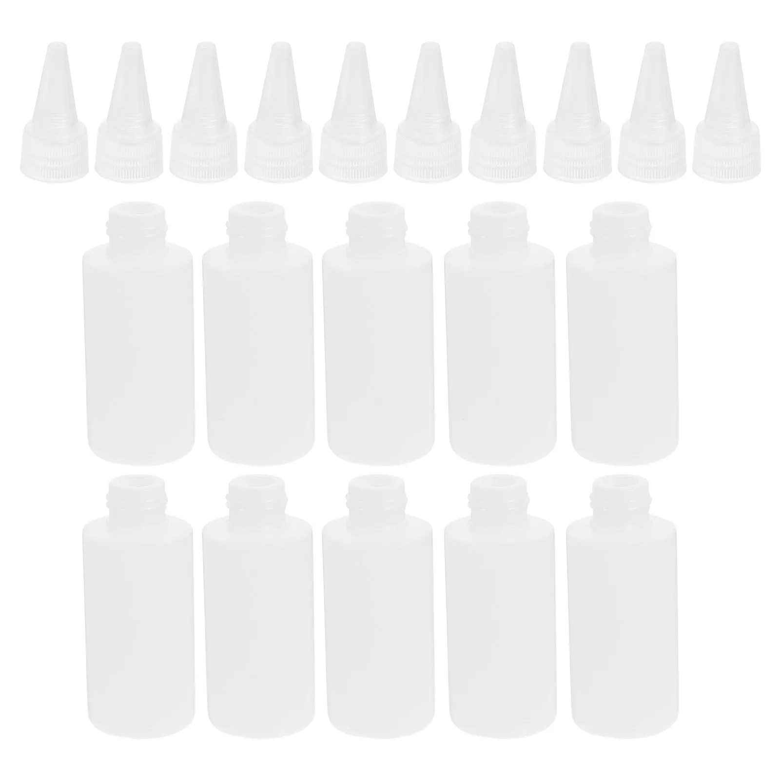 

100pcs Pigment Bottles Squeeze Liquid Glue Refillable Plastic Dispensing Bottle For Diy Crafts Acrylic Painting Caulking Tools