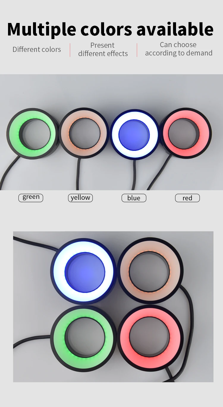 Kreisförmige schatten lose Lichtquelle Machine Vision Produkt erkennung hohe Gleichmäßigkeit und hohe Helligkeit stabiles LED-Licht sh