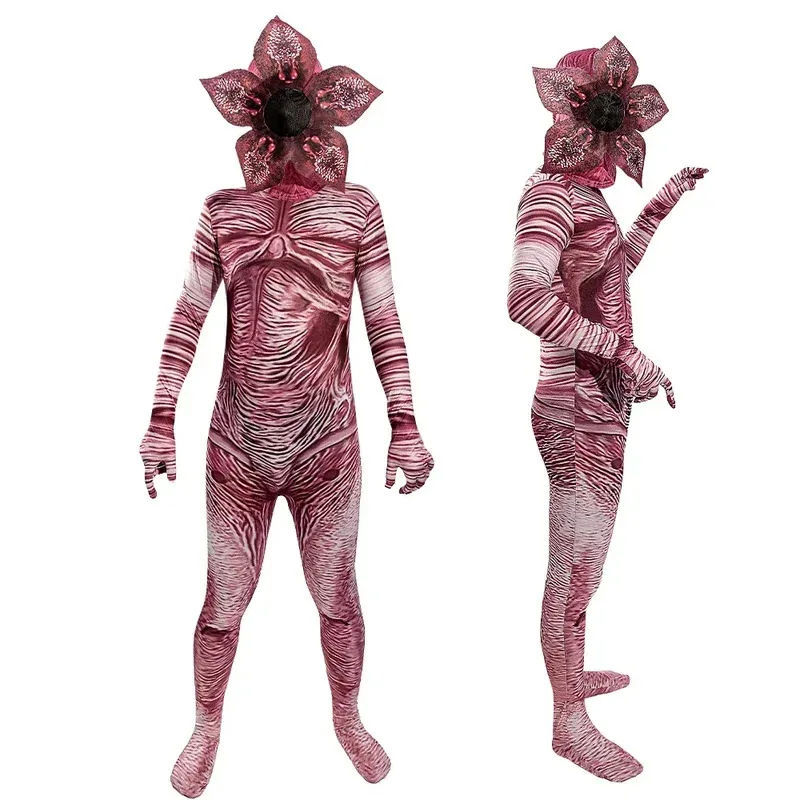 2025 yiyi Cannibal Flower Jumpsuit Halloween Festival Horror Cosplay Bodysuit Costume for Children and Adults Bizarre Story Clot