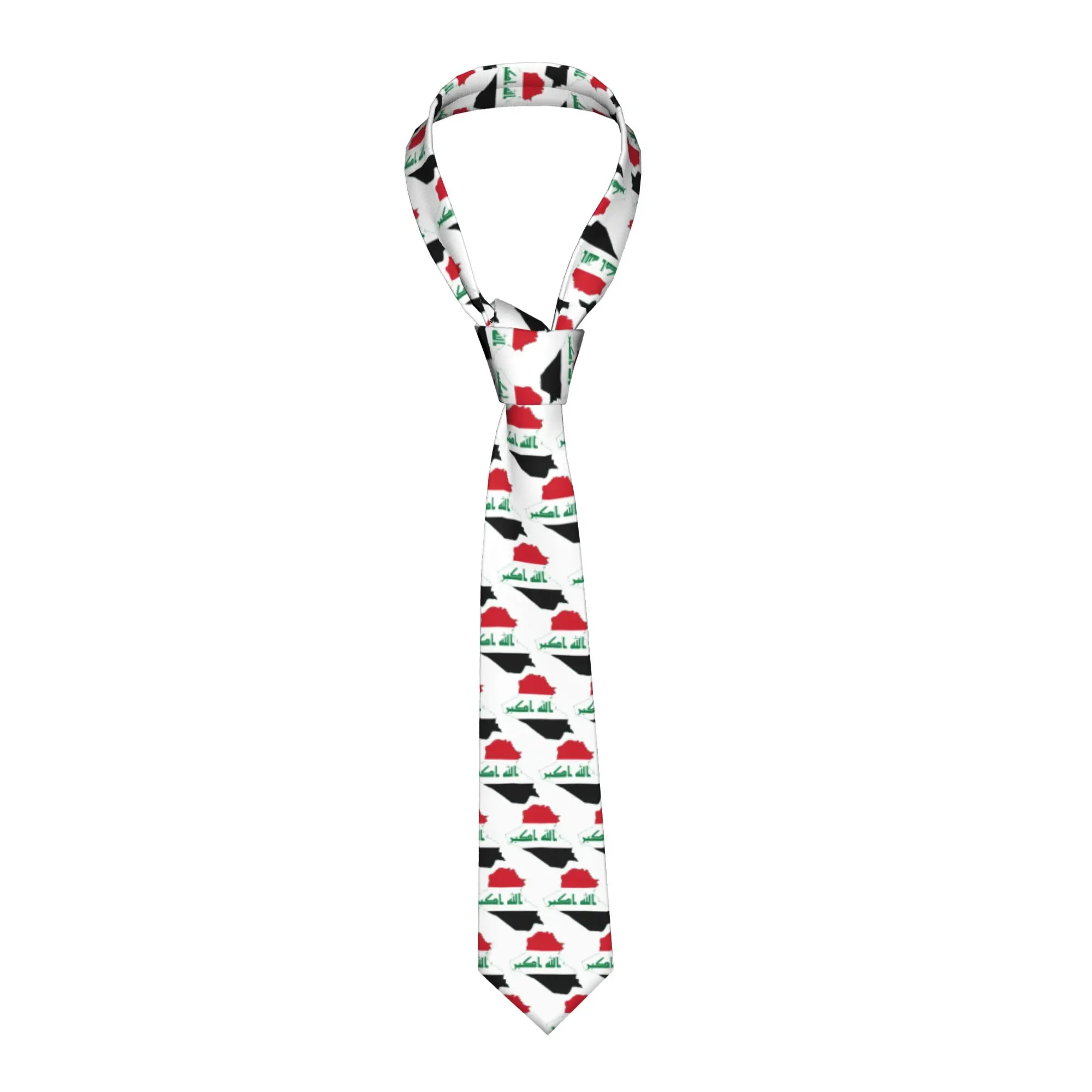 Classic Iraqi Iraq Flag Map Neck Ties for Wedding Mens  Necktie
