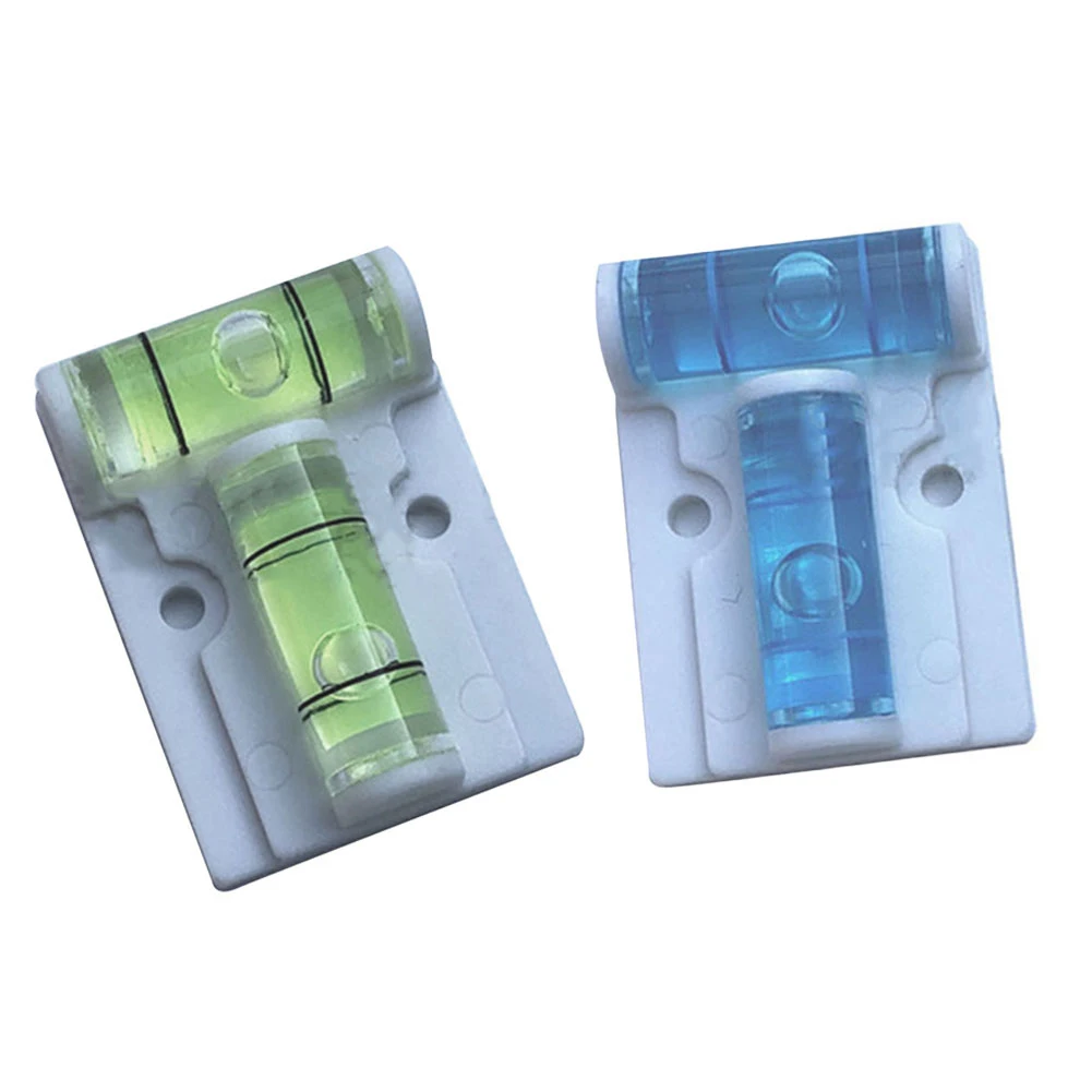 2 pezzi di plastica orizzontale tipo T per cannocchiale a bolla di misurazione inclinometro a bolle accessori per strumenti di livellamento per edifici domestici