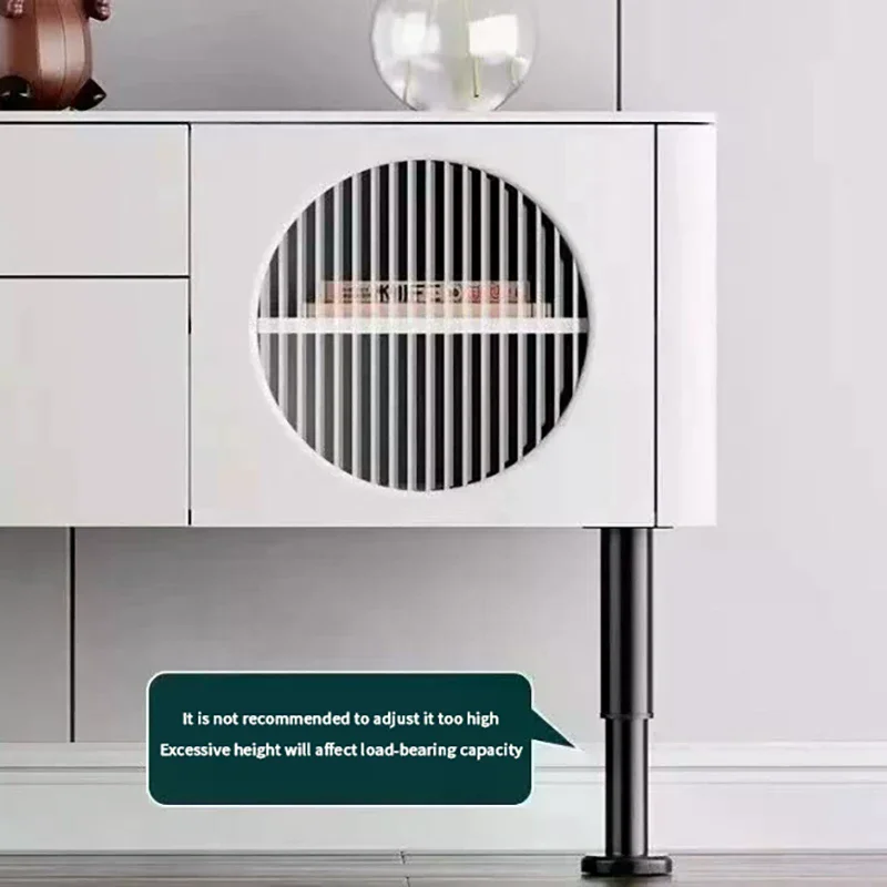 Penyangga Kaki Tempat Tidur Teleskopik yang Dapat Disesuaikan, Kaki Furnitur Plastik yang Diperkuat, Kaki Sofa, Braket Penahan Beban Bawah Tempat Tidur