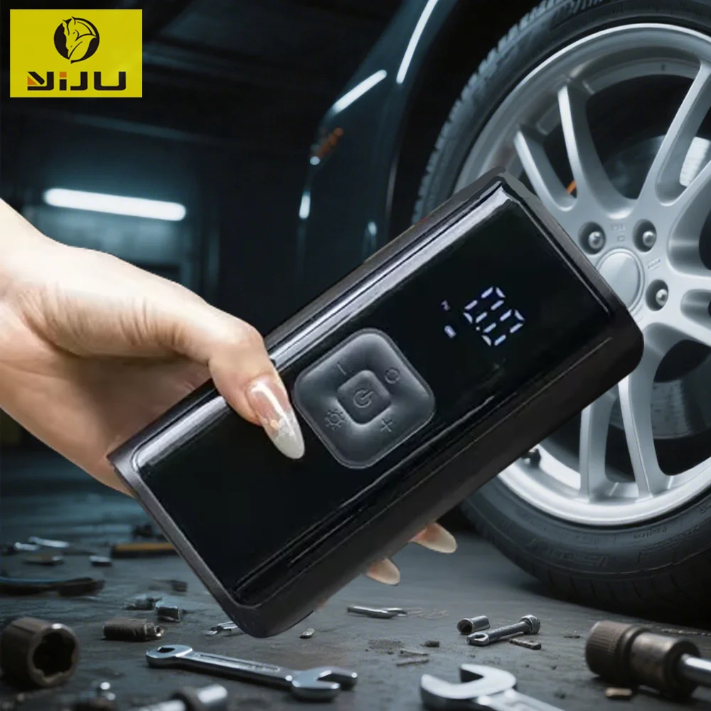 

YIJU перезаряжаемый автомобильный воздушный насос для накачивания шин портативный компрессор цифровой беспроводной автомобильный насос для накачивания шин для мотоцикла велосипедные шарики