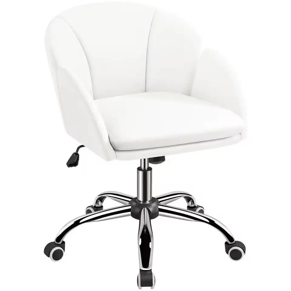 Modern Rolling Desk Chair with Armrests for Home Office