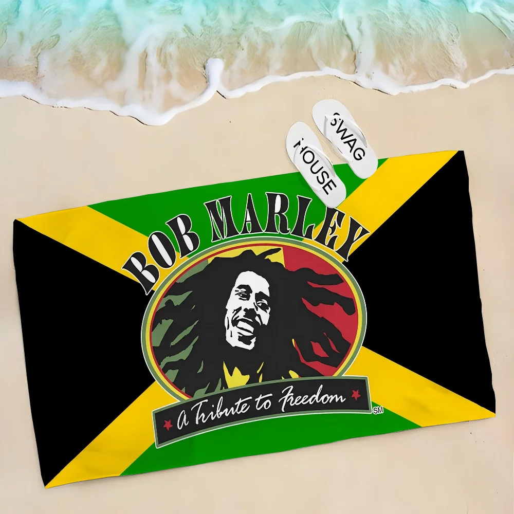 1pc Bob Marley Jamaica Reggae Towel Children's Beach Towel Summer Swimming Shower Towel Bathroom Supplies