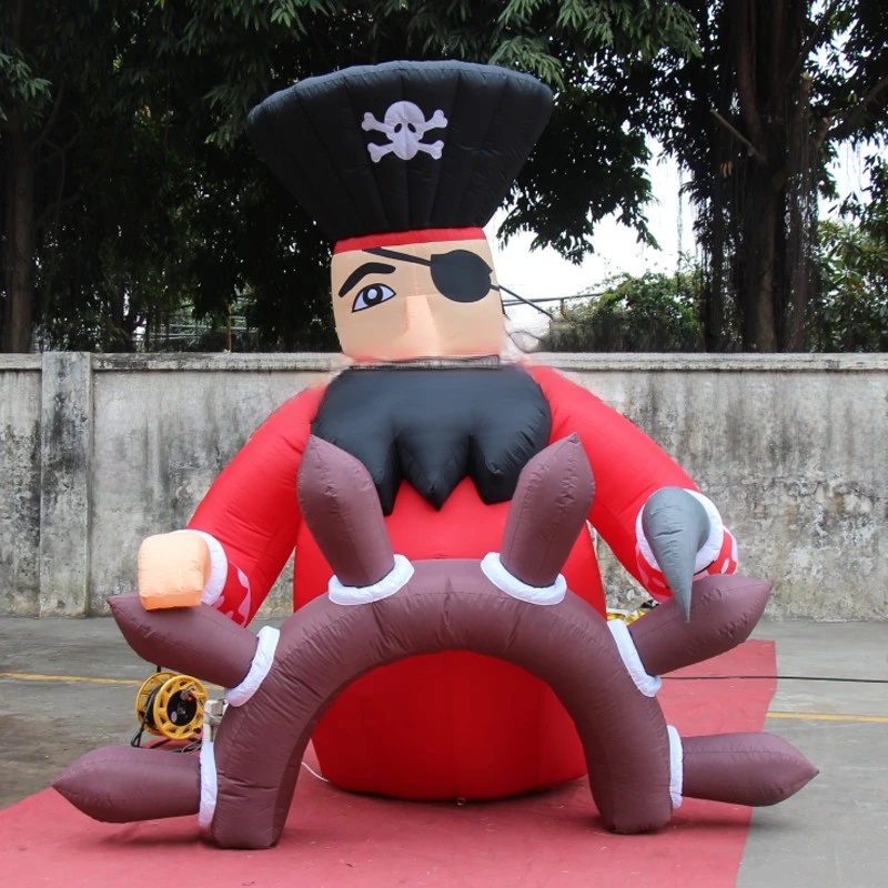 pirate man Giant inflatable  cartoon captain replica for marine campaign advertising