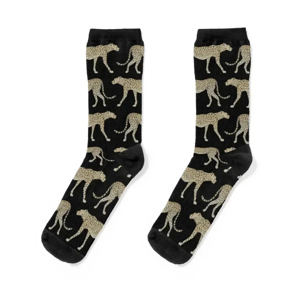 Cheetah Socks floral kawaii Socks Female Men's