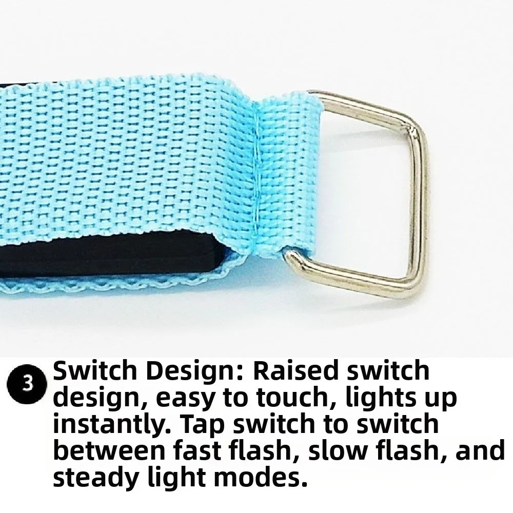 

Светодиодный фонарь-браслет для безопасности, портативный, водонепроницаемый, светящийся, перезаряжаемый, креативный, для ночного бега