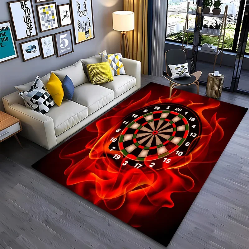 3D Dart Target Carpet Living Room Bedroom Hallway Long Strip Alfombra Anti-slip Soft Area Rug Sofa Doormat Home Decor Tapete Mat