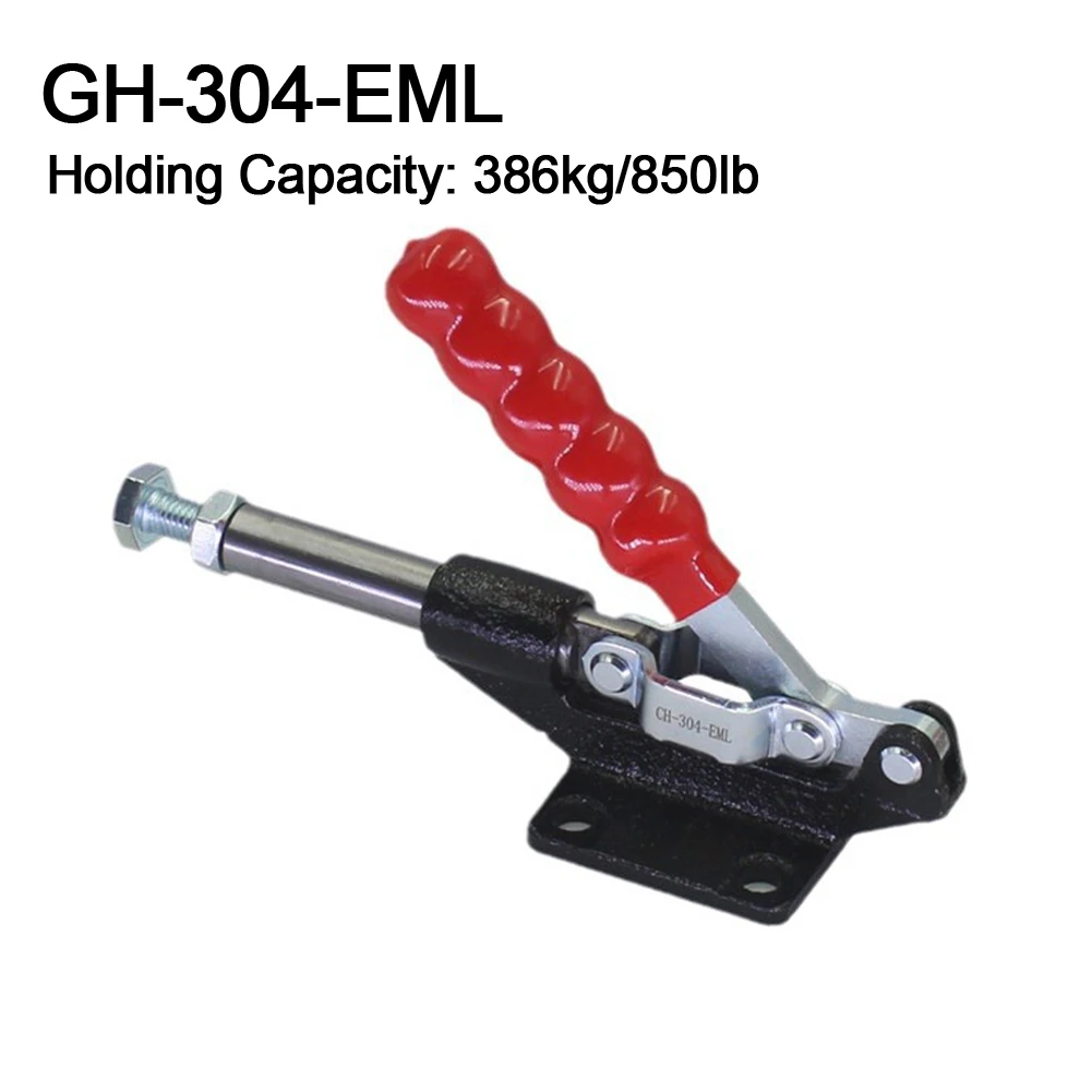 GH-304-EML Quick Release Toggle Clamp Vertical Clip Fixture Welding Push-pull Horizontal Clamps Woodworking Hand Tool