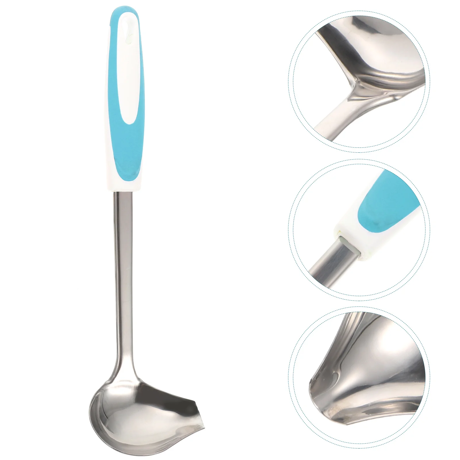 

Stainless Steel Sauce Ladle Gravy Cooking Utensils Soup Ladle Oil Spoon Serving Spoon Anti Slip Design Elegant
