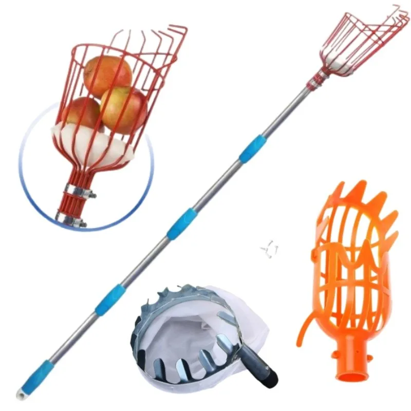 3PCS Garden Basket Fruit Picker Head Plastic Fruit Picking Tool High-altitude Fruit Picker Picking Loquat Picking Bayberry Tool