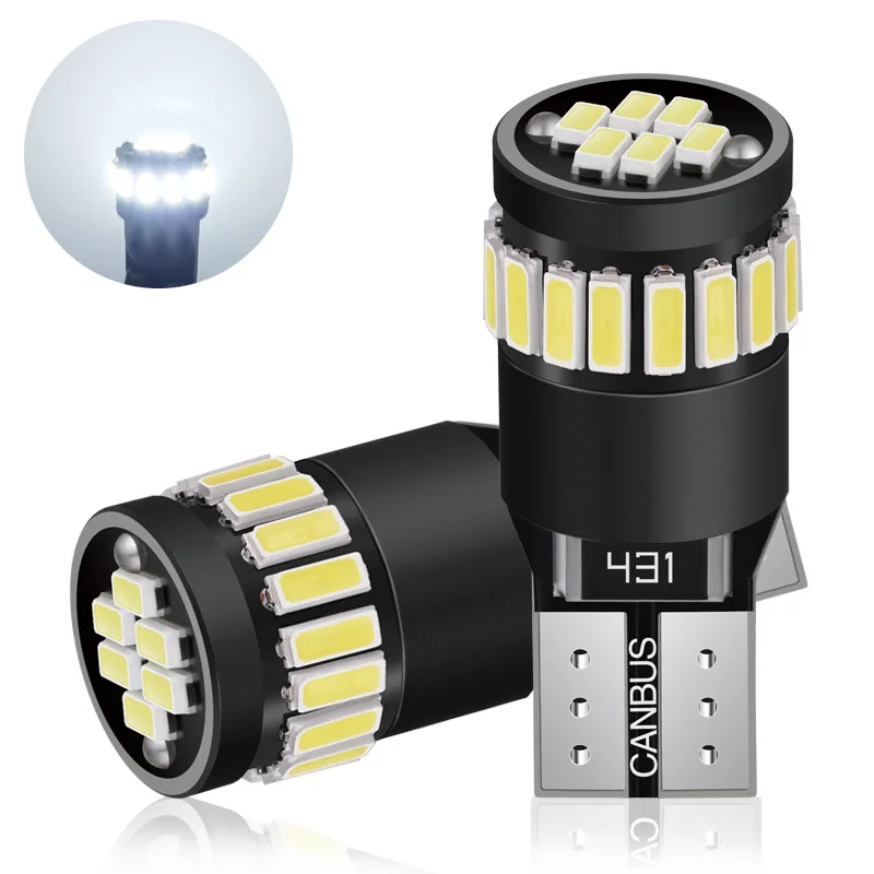 2pcs W5W T10 21SMD Led Bulbs Canbus Car Interior Light Bulbs Parking Position Lamp Map Dome Reading Lights