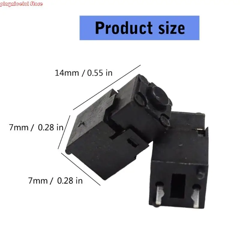 E8BA 14mm 2pin mouse microswitch untuk deathadder tombol tengah roda gulir