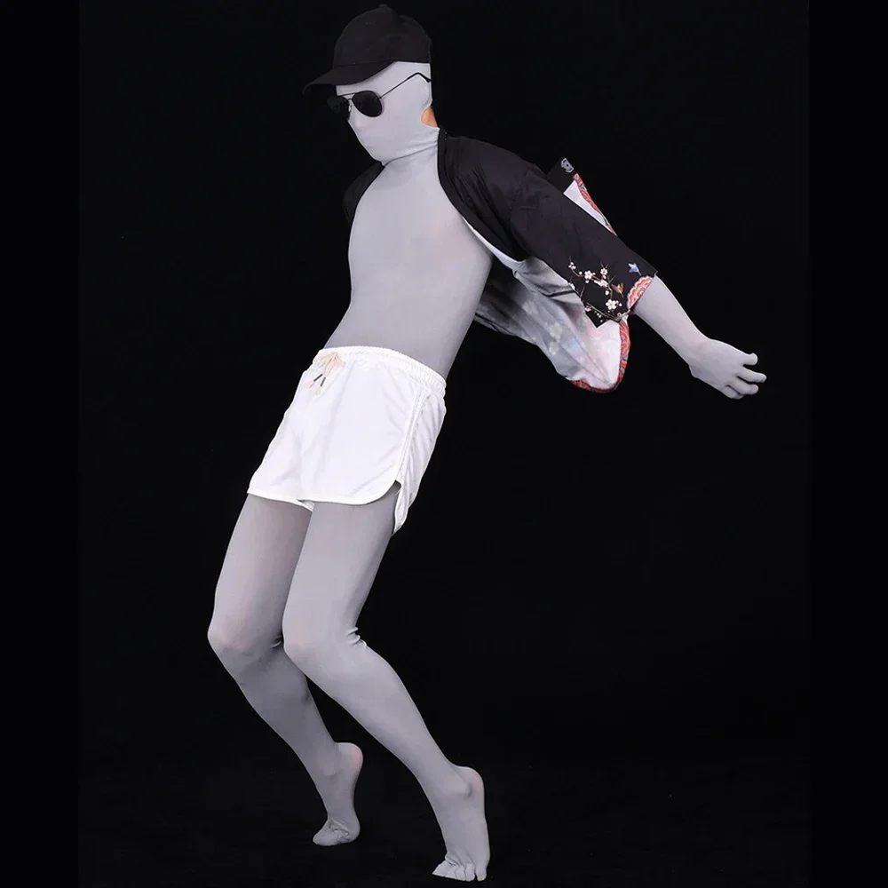 أي قطع سلس أصابع أصابع منفصلة بوديستوكينج إغلاق مفتوح المنشعب ارتداءها القضيب غمد الملابس الداخلية Unitard بذلة الملتصقة